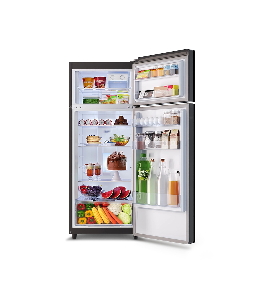 Eon Crystal - Frost Free 244L 2 Star Double-Door Refrigerator Onyx Black (SD03869)