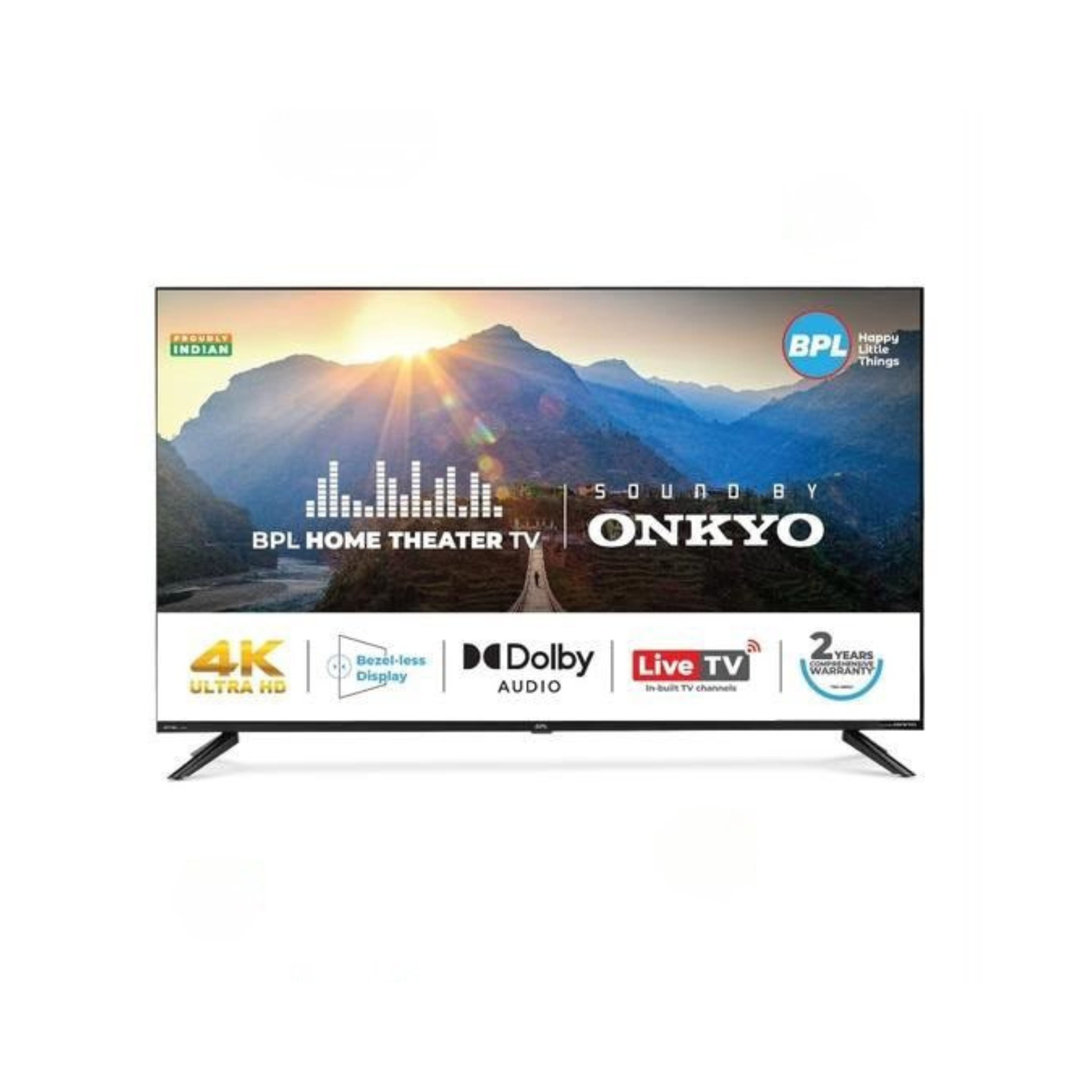 BPL 55 4K HOMETHEATRE ONKYO TV 55UF2340 with Dolby Audio, Sound by Onkyo