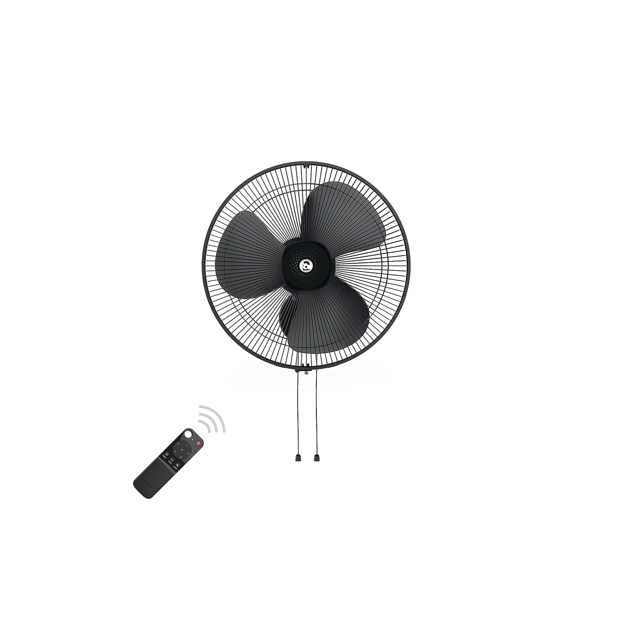 atomberg Renesa 400mm Wall Fan | Silent BLDC Fan | Remote with Timer &amp; Sleep Control | 1+1 Year Warranty (Midnight Black)