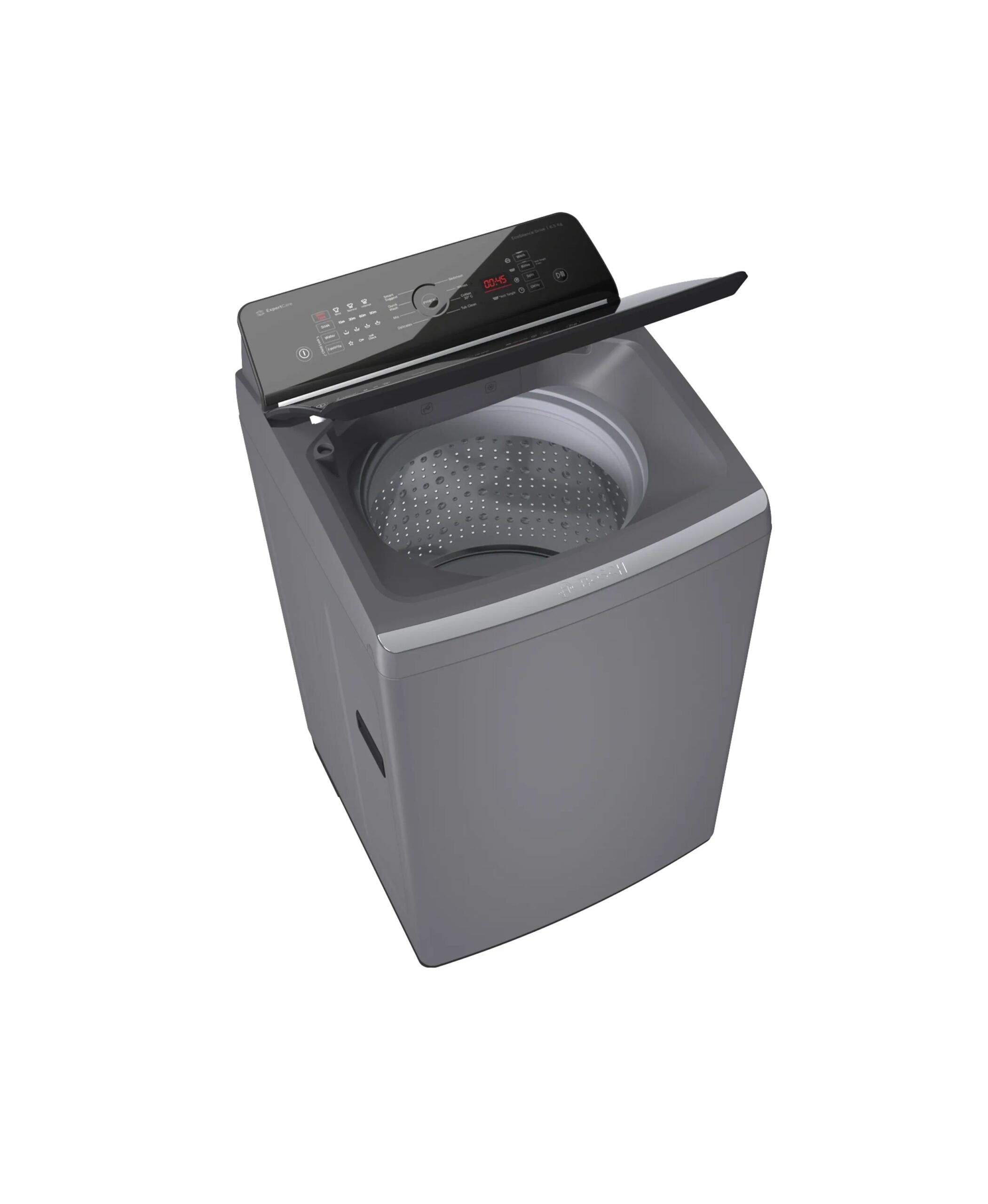 BOSCH 8 kg Fully Automatic Top Load Washing Machine (WOE802D7IN,Titanium Grey)