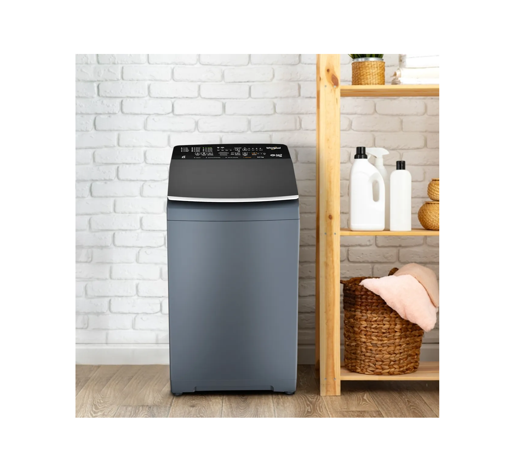 Whirlpool 360° Bloomwash Pro 8.5kg 5 Star Top Load Washing Machine with In-Built Heater (31671)