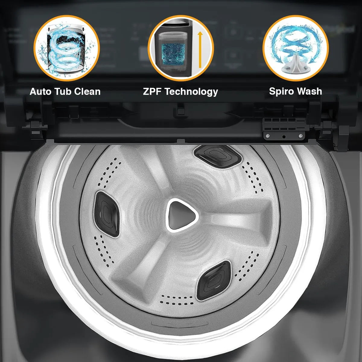 Whitemagic Elite 7.5kg 5 Star Fully Automatic Top-Load Washing Machine