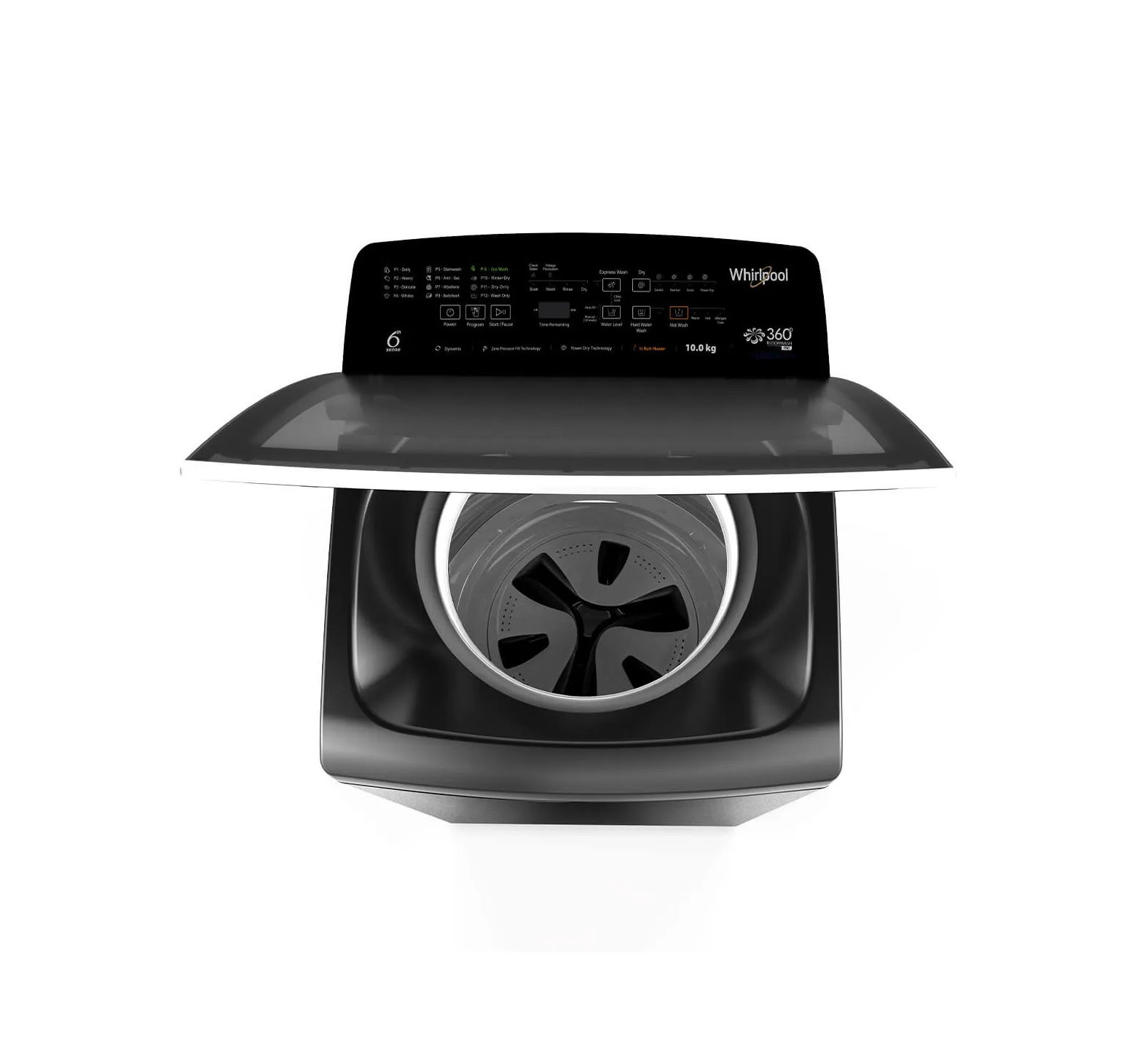 360° Bloomwash Pro 10kg 5 Star Top Load Washing Machine with In-Built Heater