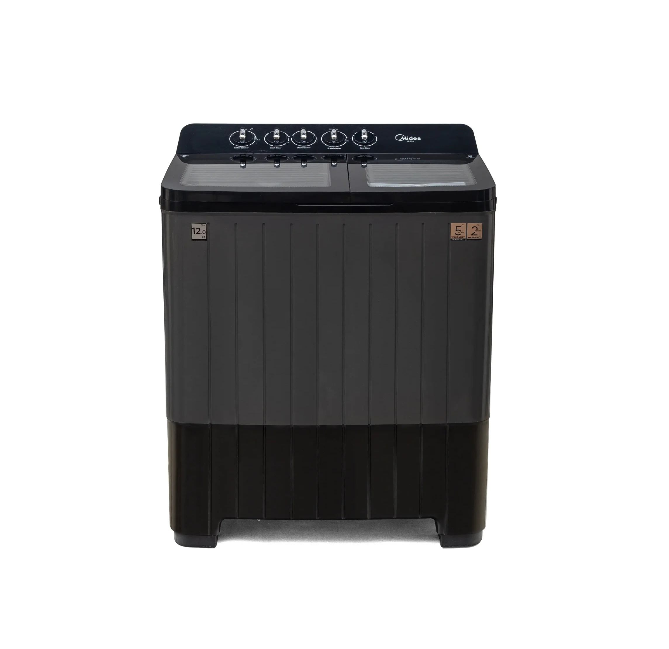 Midea Twin Tub 12 Kg  Semi Automatic Washing Machine  (MWMSA120GDX)