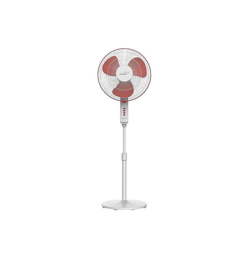 V-Guard Finesta STS PLUS 16 Pedestal Fan (White and Red)