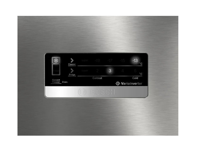 BOSCH 368 Litres 2 Star Frost Free Double Door Refrigerator(CTC39SO2NI, shiney silver)