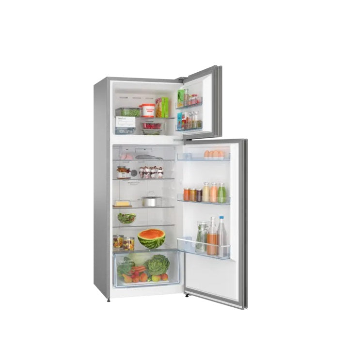 BOSCH  334 Litres 2 Star Frost Free Double Door Refrigerator(CTC35S02NI, Shiney Silver))
