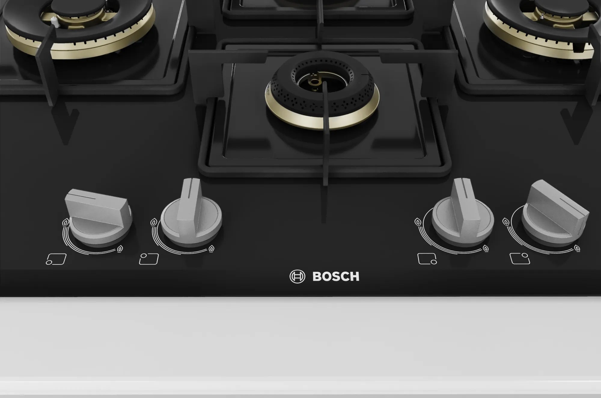 Series 6 Gas hob 75 cm Tempered glass, Black (PNI7B6F10I)