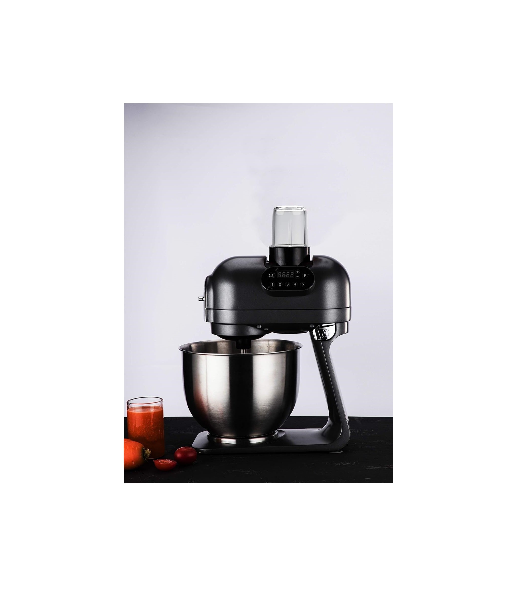 Hafele Klara - The Kitchen Machine Multifunctional Blender with 5.5L Mixing Bowl, 3 Mixing Attachments, 1.2 Litre Blender, Vegetable Slicer (3 Attachments), Optional Meat Mincer Attachment - 1000 Watt