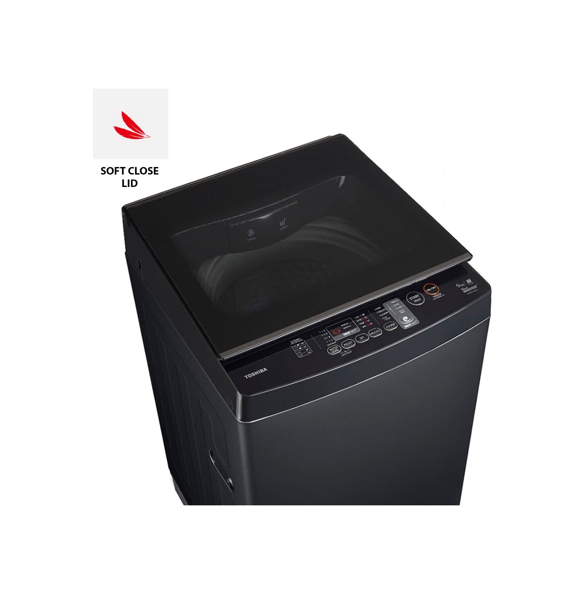 TOSHIBA 9 Kg 5 Star Inverter Fully Automatic Top Loading Washing Machine (AW-DJ1000F-IND, Grey)