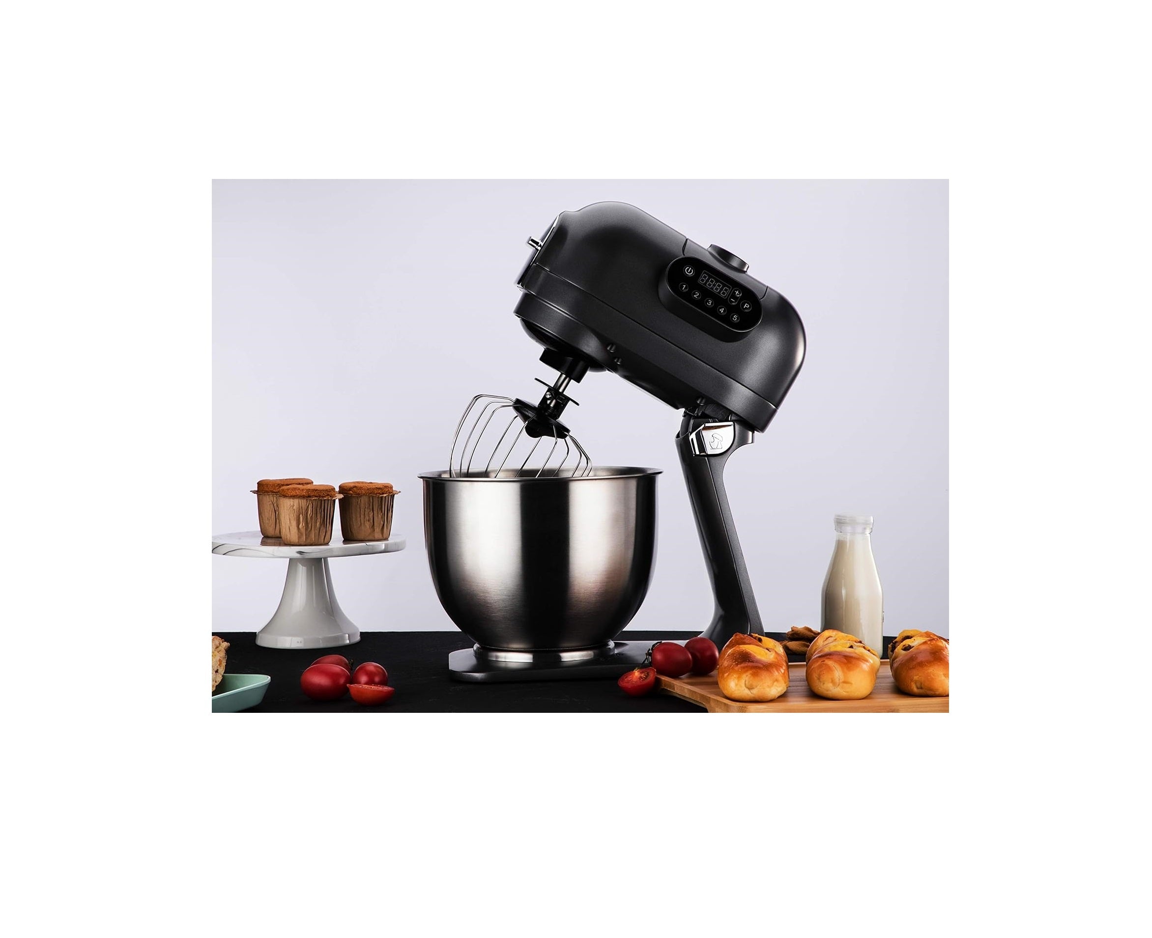 Hafele Klara - The Kitchen Machine Multifunctional Blender with 5.5L Mixing Bowl, 3 Mixing Attachments, 1.2 Litre Blender, Vegetable Slicer (3 Attachments), Optional Meat Mincer Attachment - 1000 Watt