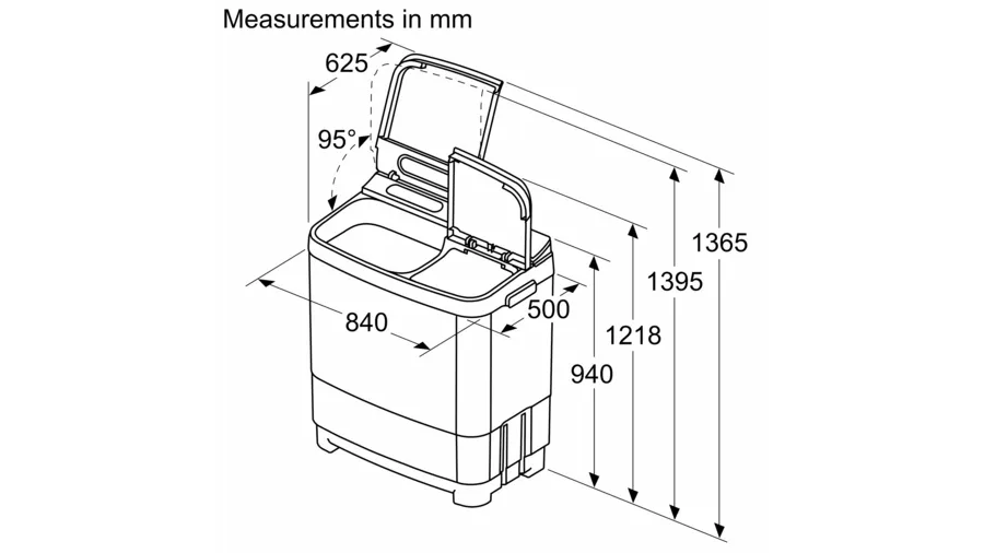 Series 4 Semi-automatic Toploader 8 kg 1300 rpm WJP802V0IN