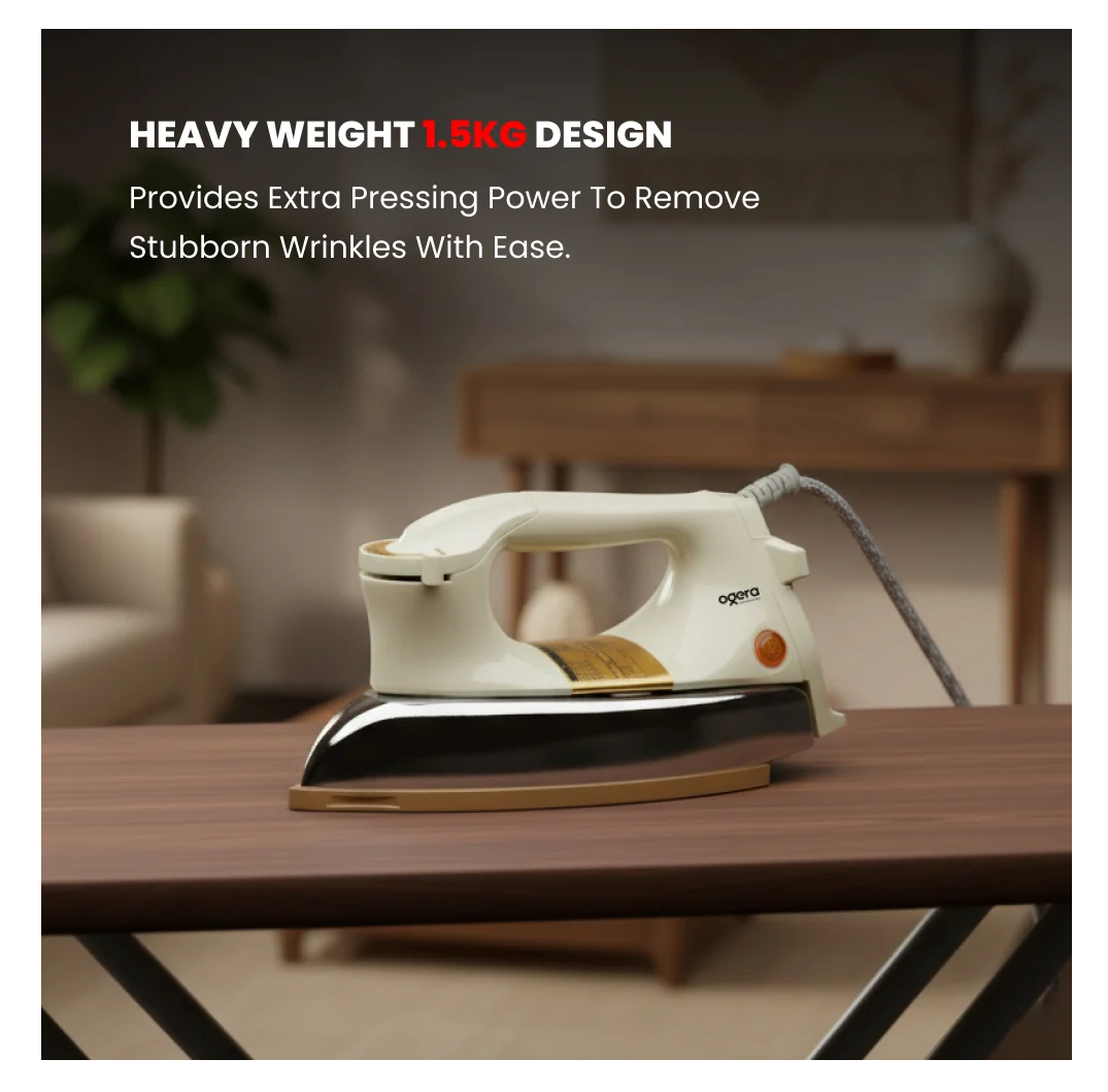 OGERA HEAVY WEIGHT DRY IRON (OG100DI)