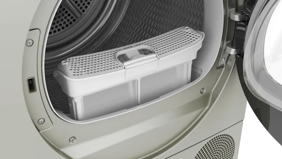 BOSCH - Series 4 condenser tumble dryer 8 kg Silver inox(WPG23108IN)