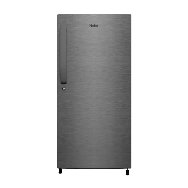 Haier 190 Litres 3 Star Direct Cool Single Door Refrigerator with Diamond Edge Freezing Technology (HRD-2103CBS-P, Brushline Silver)