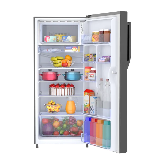 Haier 190 Litres 3 Star Direct Cool Single Door Refrigerator with Diamond Edge Freezing Technology (HRD-2103CBS-P, Brushline Silver)