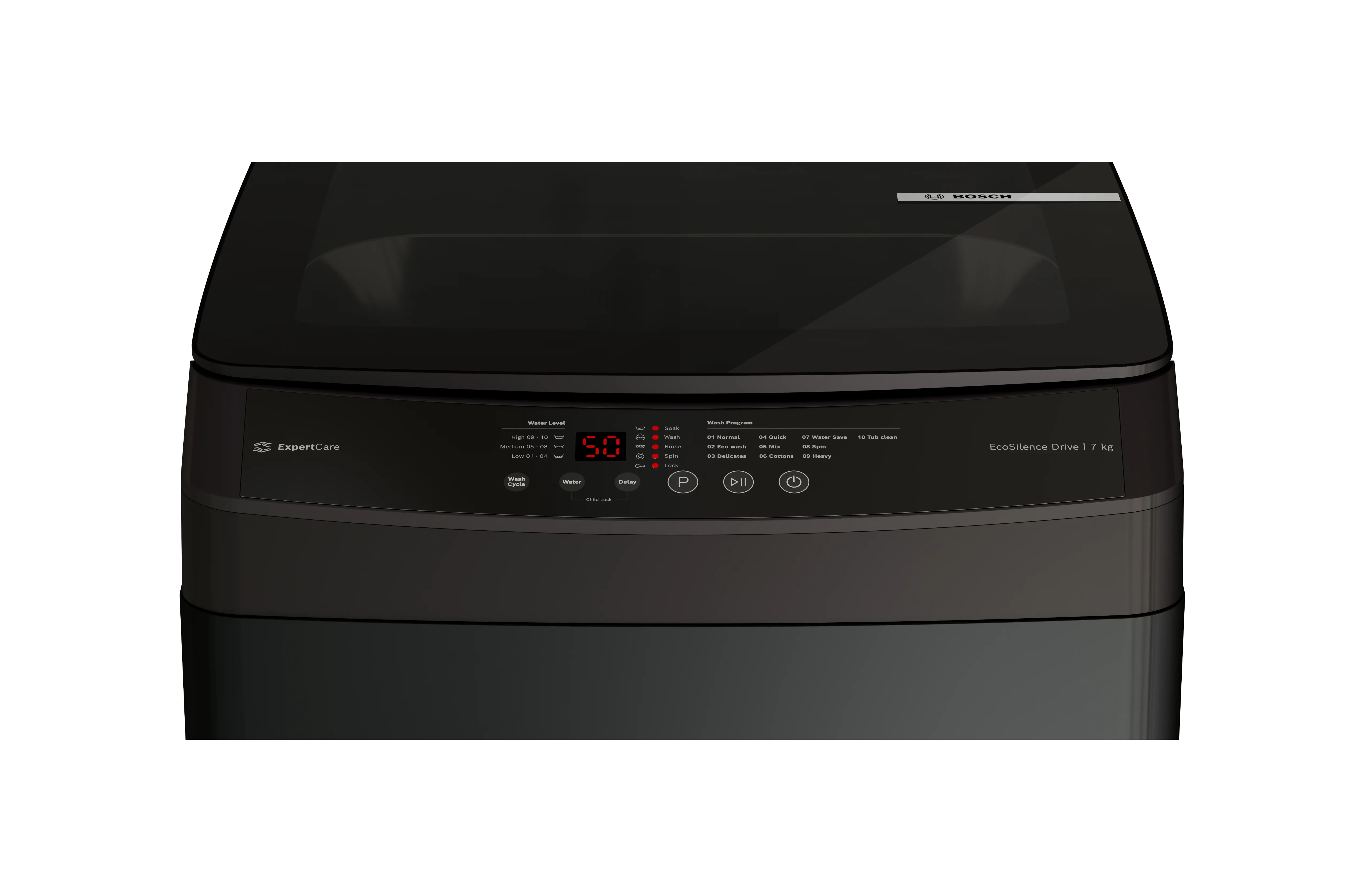 BOSCH Series 2 washing machine, top loader 7 Kg, 700 rpm (WOE70AG0IN)