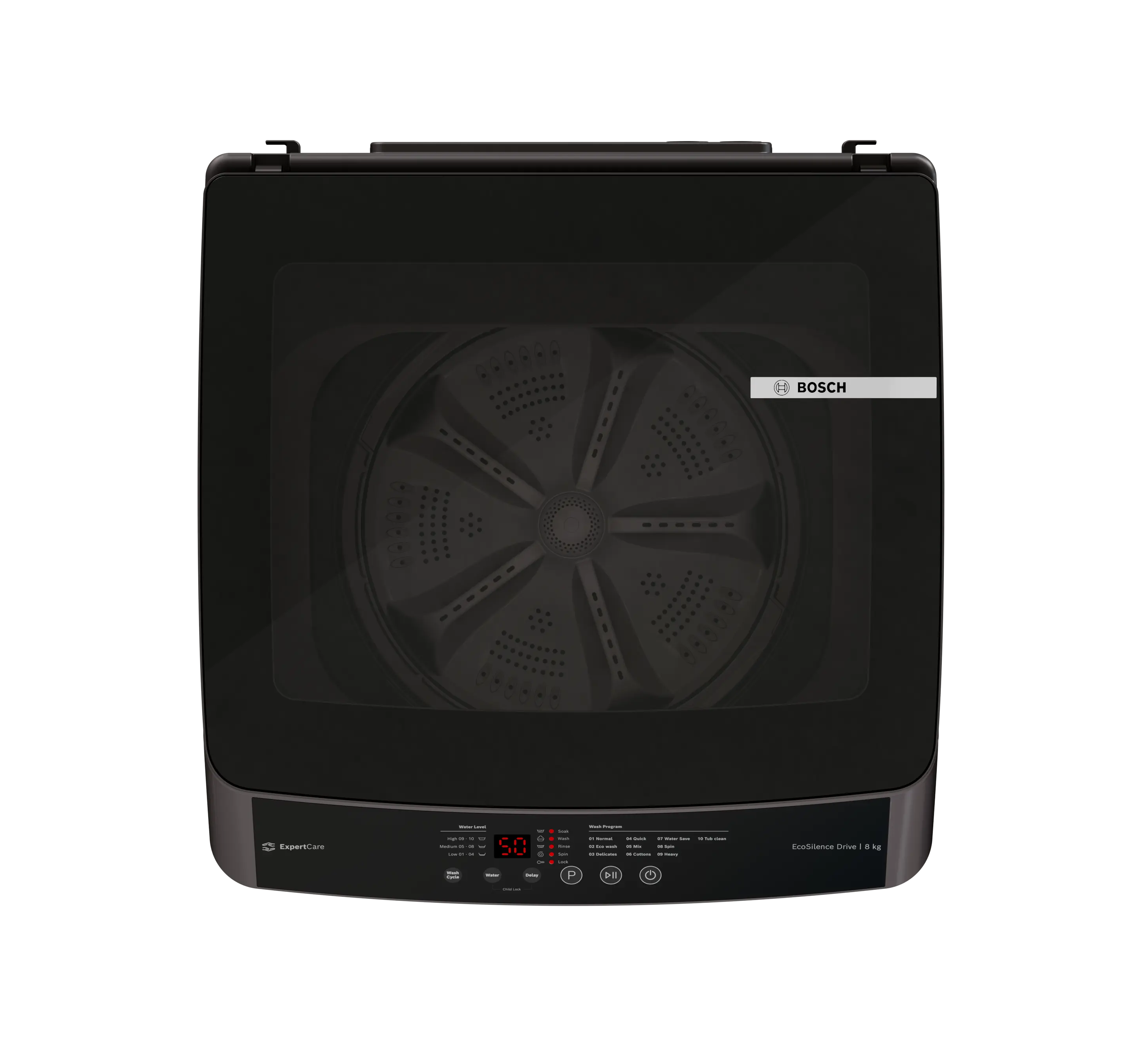BOSCH Series 2 washing machine, top loader 8 Kg, 700 rpm (WOE80AG0IN)