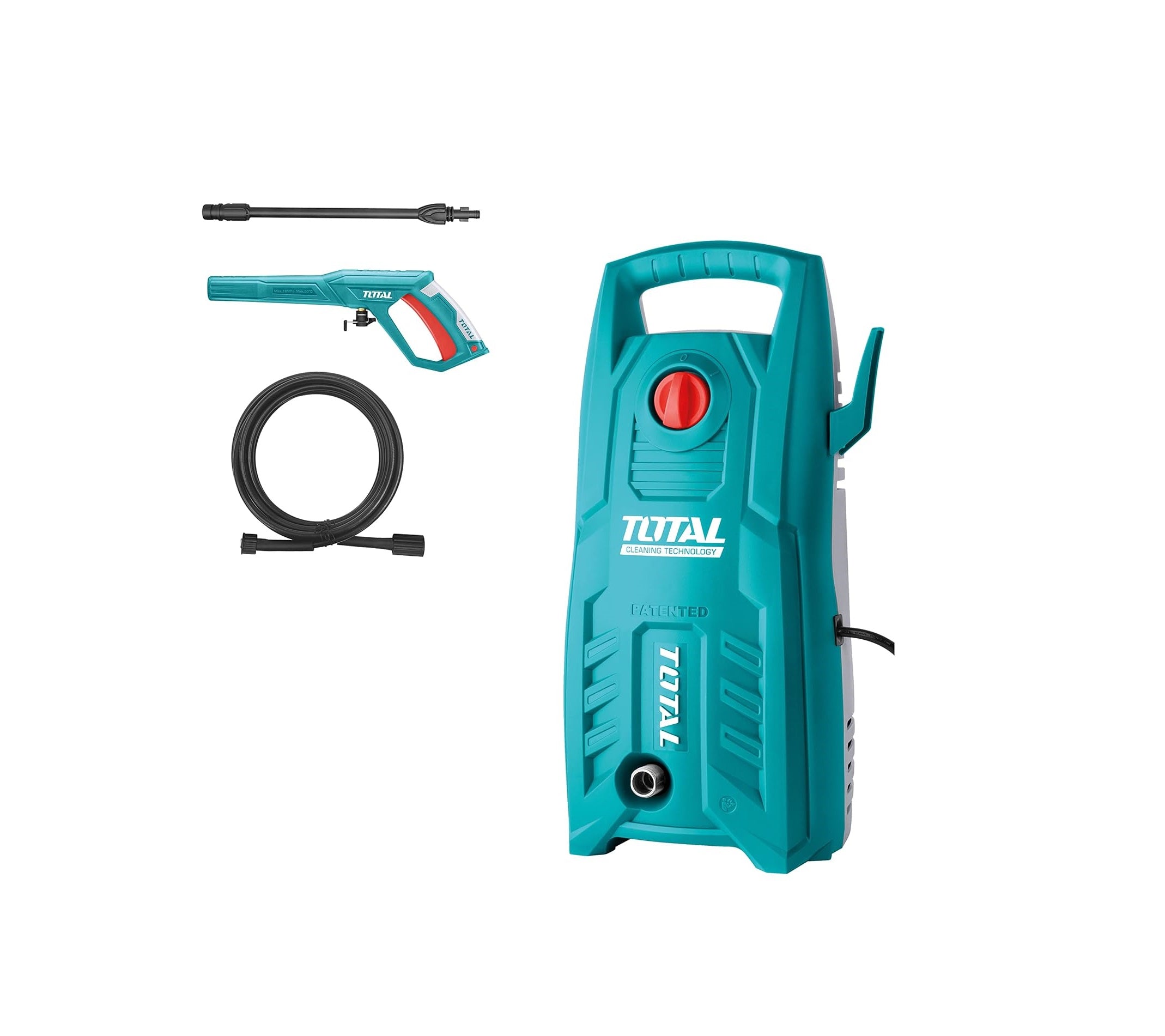 Total Tools Mr Light Total 1400-Watt High Pressure Washer 130Bar (1900Psi) With Tss Auto Shut Off And 100% Copper Wire Carbon Brush Motor | Blue