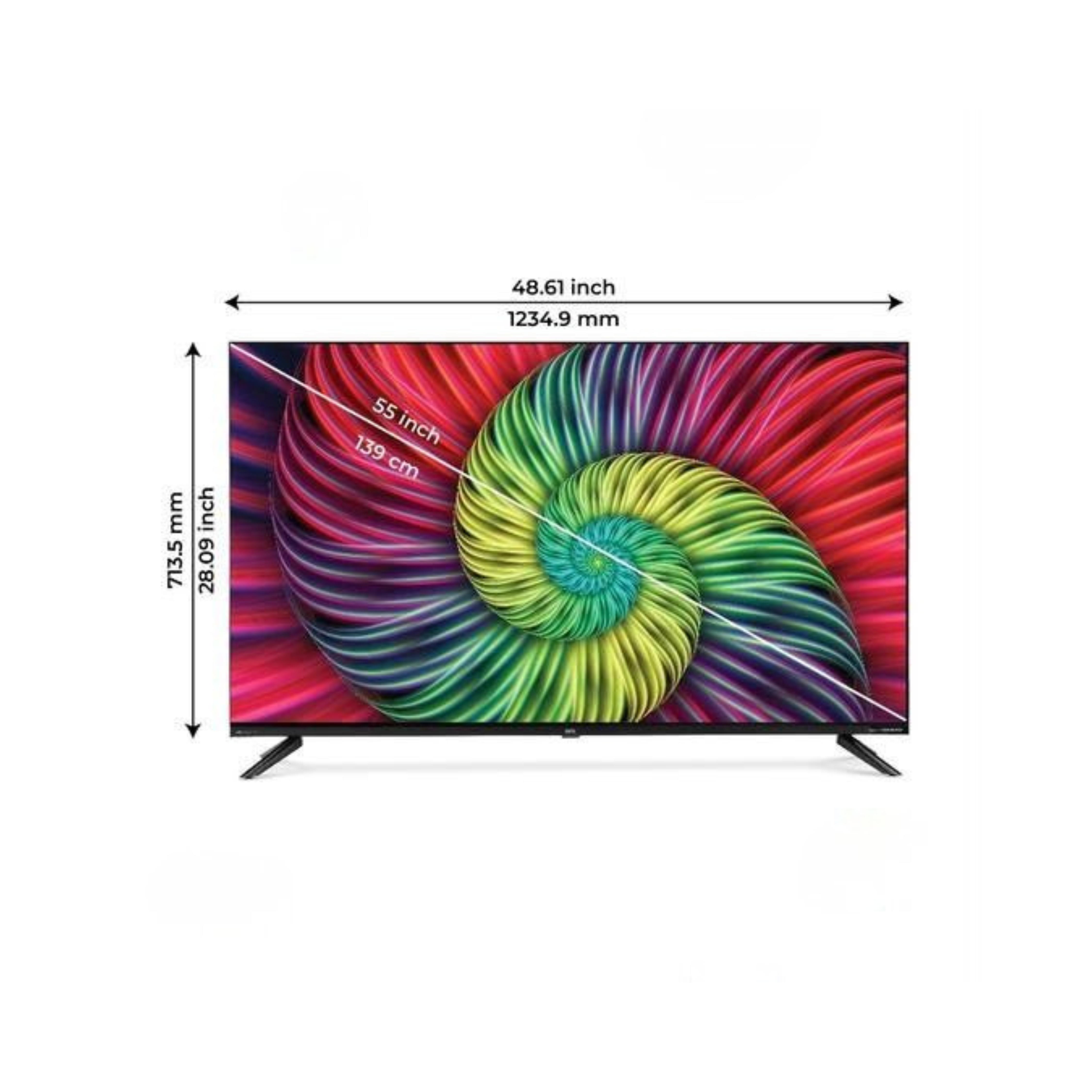 BPL 55 4K HOMETHEATRE ONKYO TV 55UF2340 with Dolby Audio, Sound by Onkyo