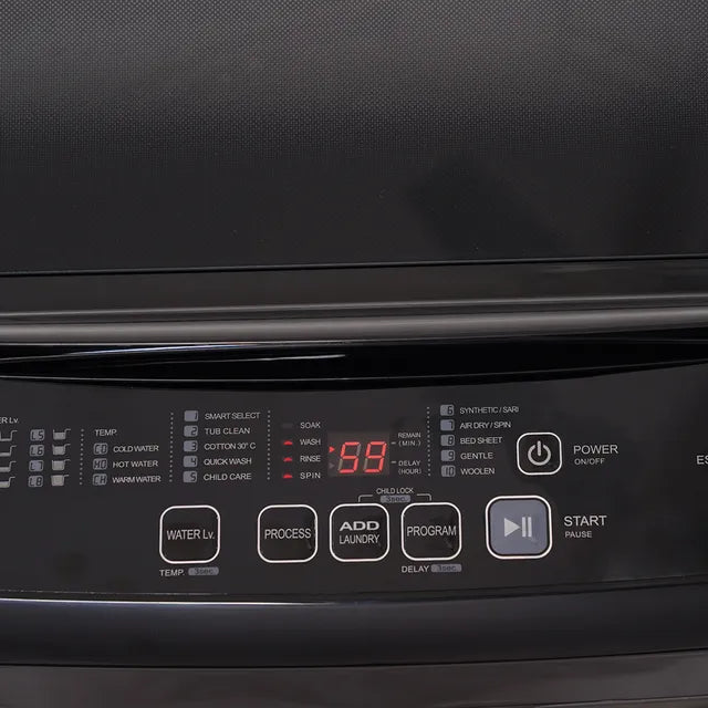 SHARP 7.5 kg 5 Star Fully Automatic Top Load Washing Machine (ES-T75N-BK),  Midnight Black