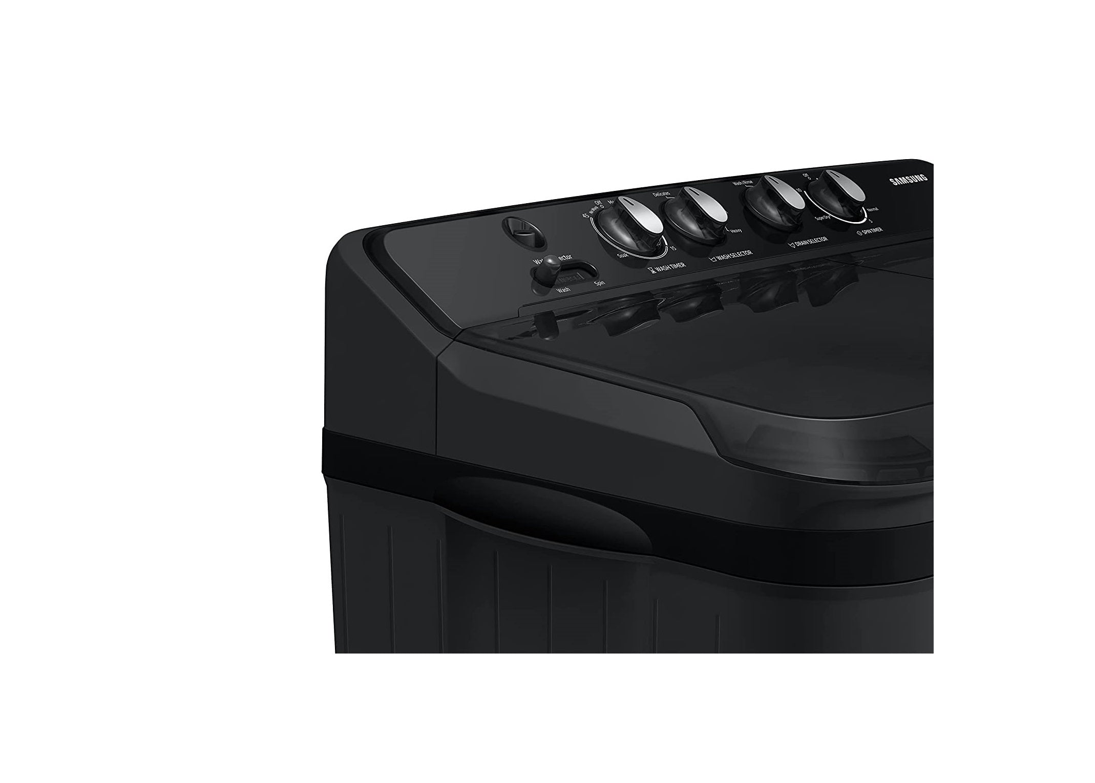 Samsung 8.5 Kg 5 Star Semi Automatic Top Load Washing Machine (WT85B4200GD, Black)
