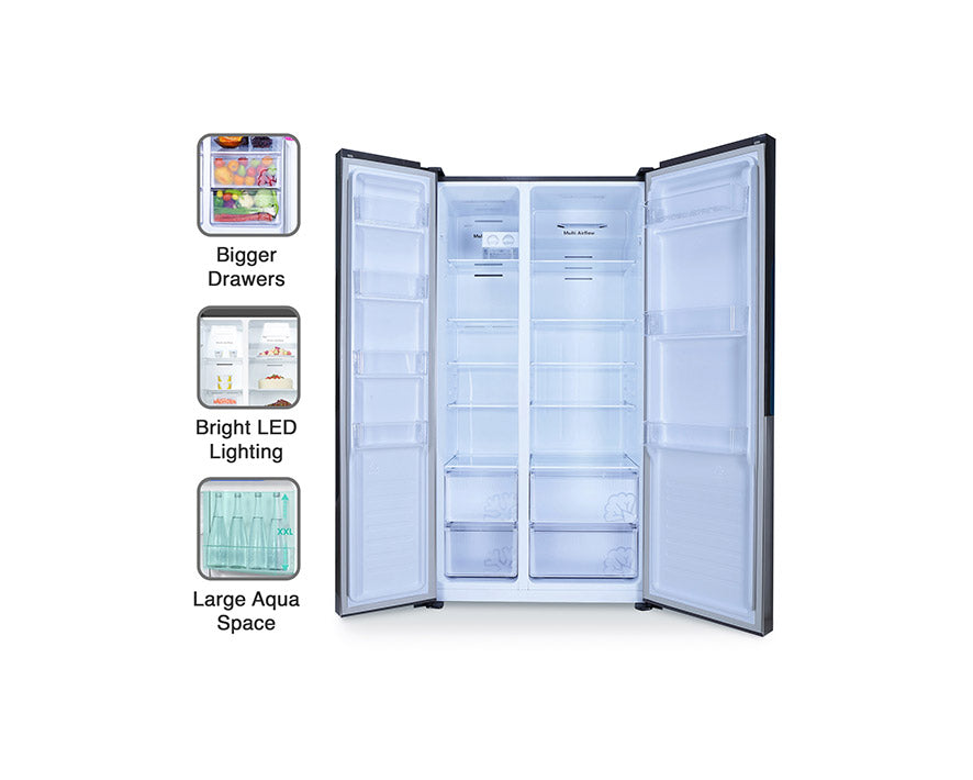 Godrej Side By Side Refrigerator RS EONVELVET 579 RFD PL ST