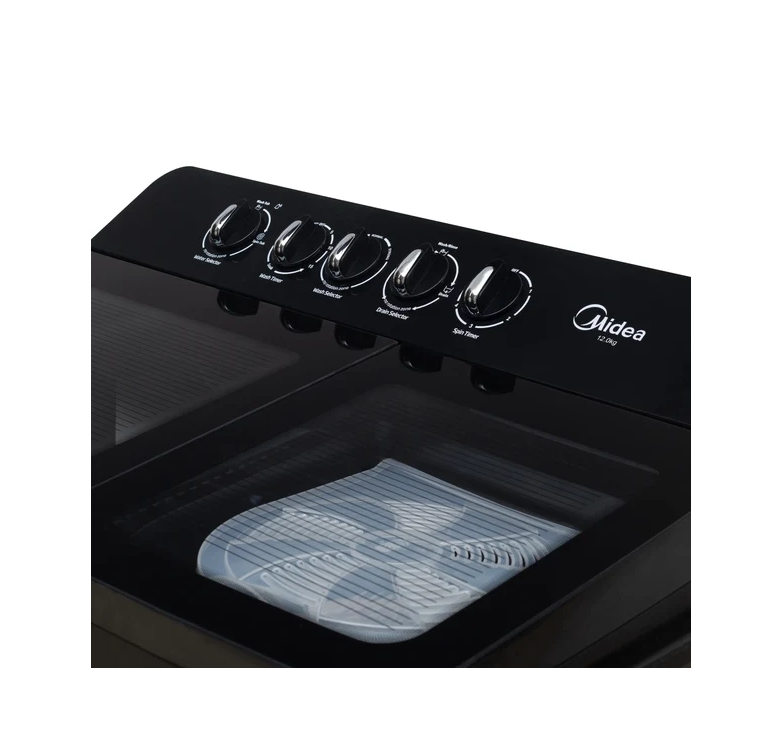 Midea Twin Tub 12 Kg  Semi Automatic Washing Machine  (MWMSA120GDX)