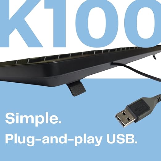 HP K100 Wired Full-Size Keyboard