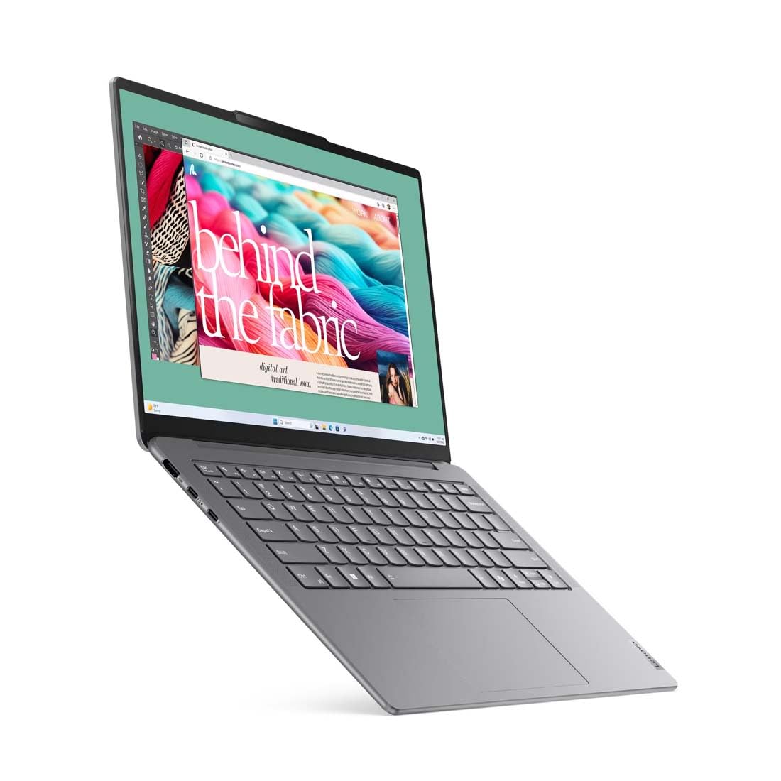 Lenovo Yoga Slim 7, Intel Core Ultra 5 125H, 16GB RAM, 1TB SSD, WUXGA-OLED 14"(35.5cm), Windows 11, Office 2024, Luna Grey, 1.39Kg, 83CV00D0IN, 400Nits, 2Wx4 Speakers, 1Yr ADP Free, AI PC
