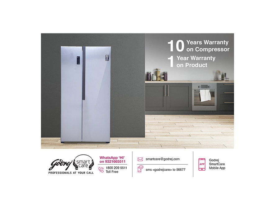 Godrej Side By Side Refrigerator RS EONVELVET 579 RFD PL ST