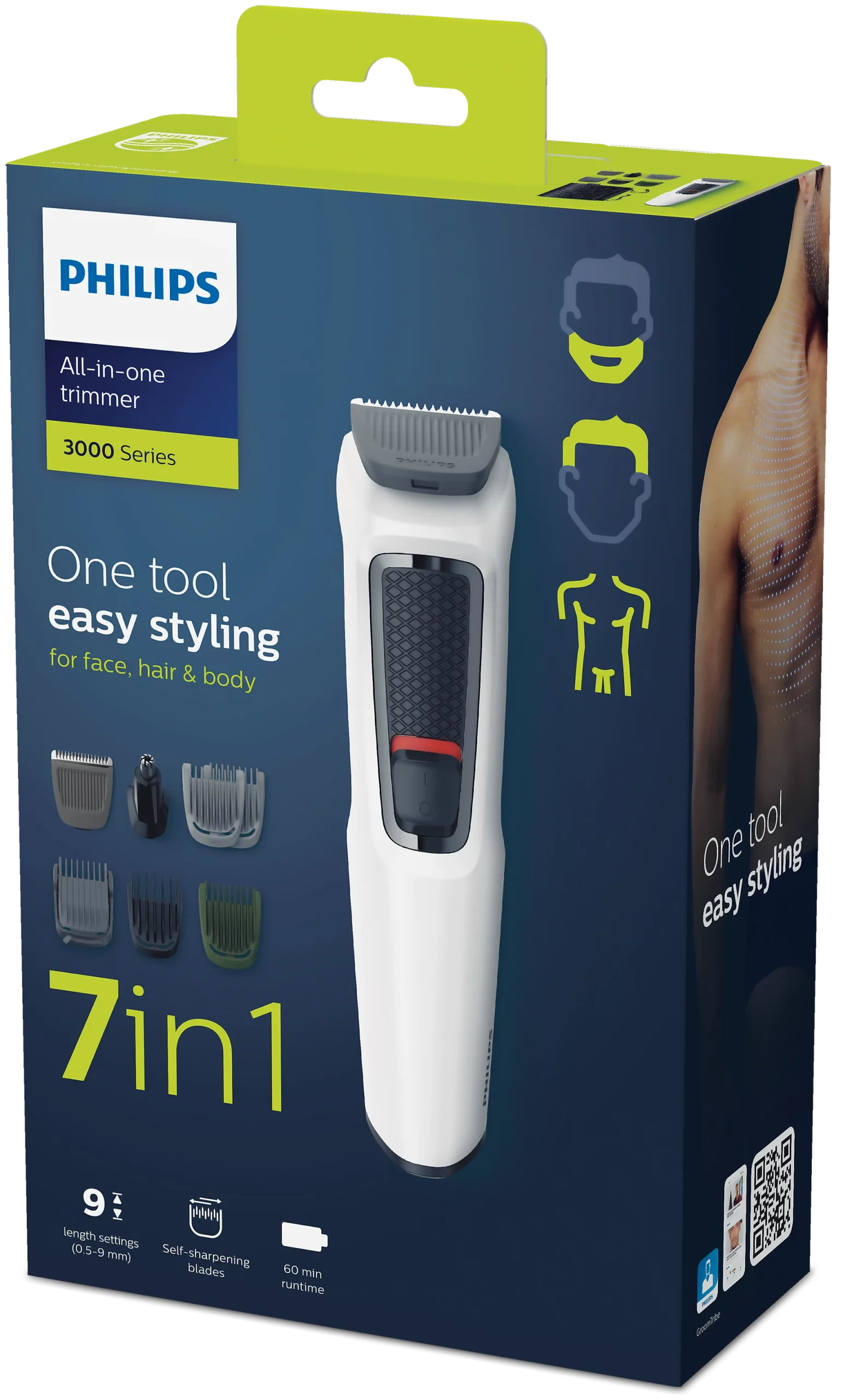 Multigroom series 3000 7-in-1, Face, Hair and Body