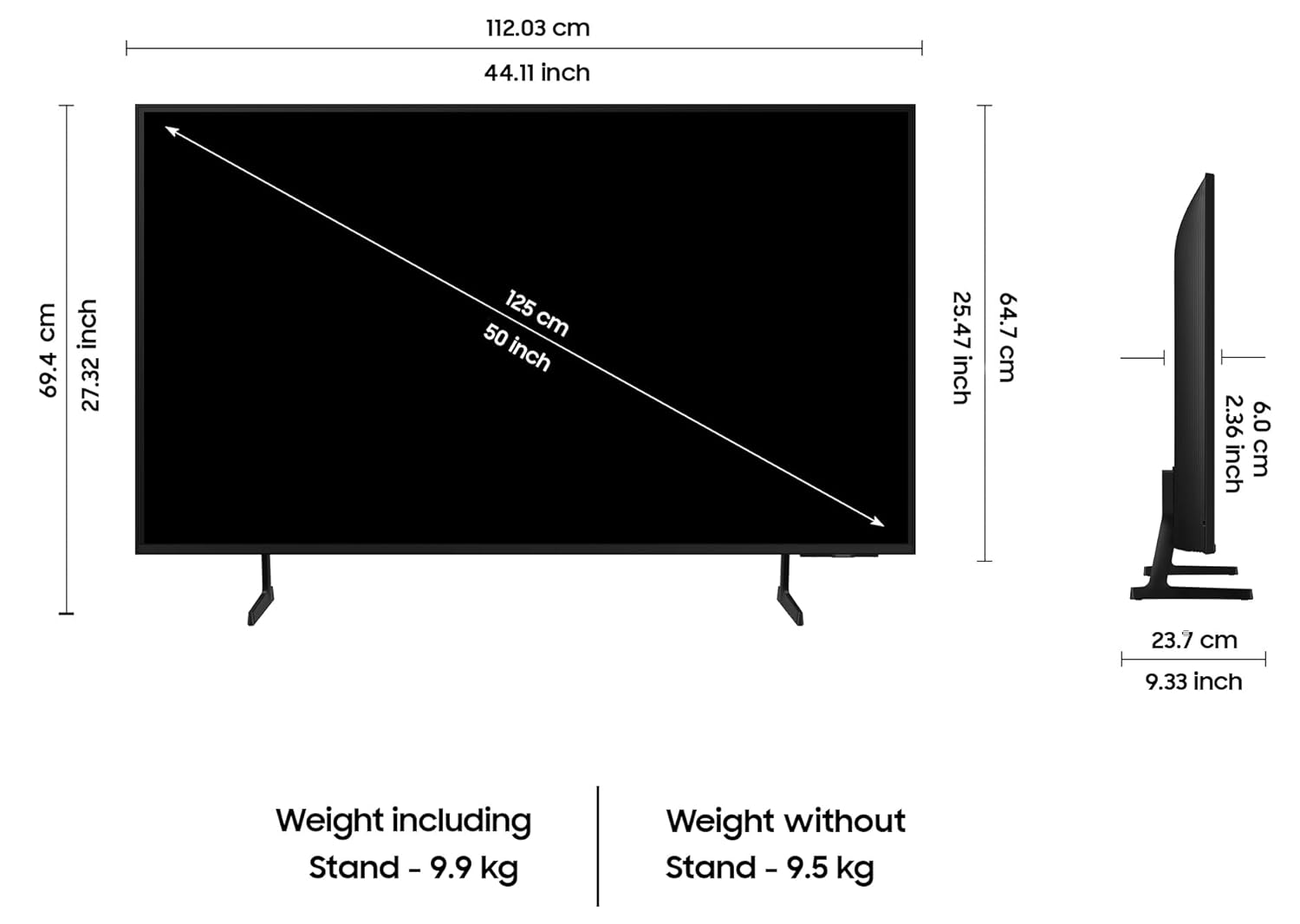 Samsung 125 cm (50 inches) 4K Ultra HD Smart LED TV UA50DU7700KLXL