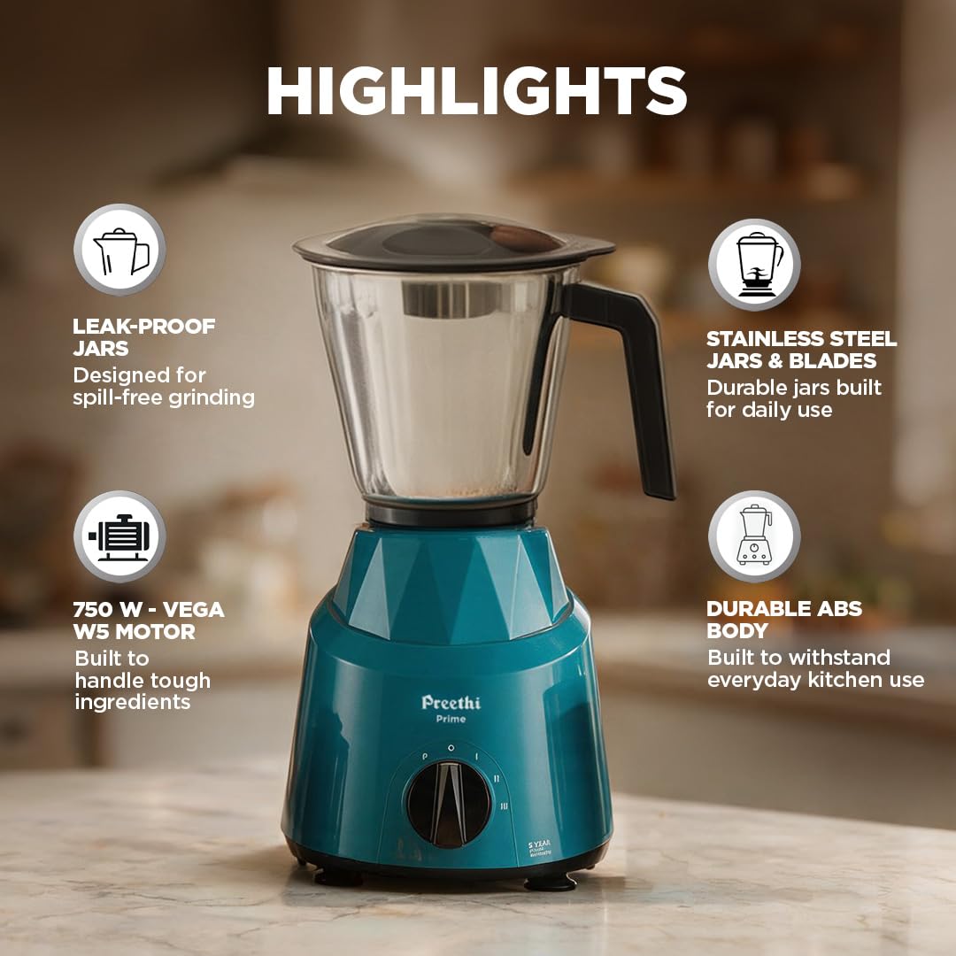 Preethi Prime 750 Watts Mixer Grinder