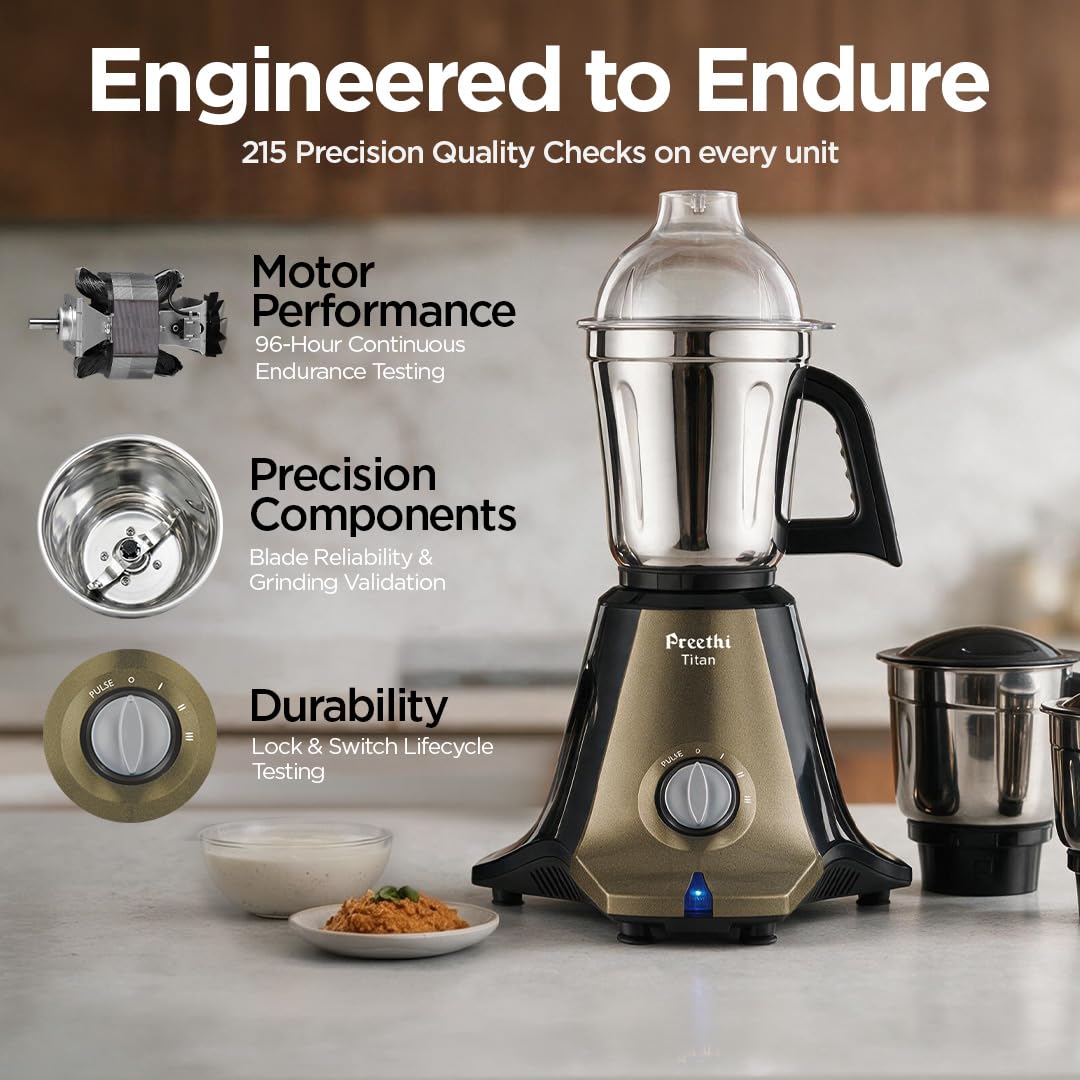 Preethi Titan 1000 Watts Mixer Grinder