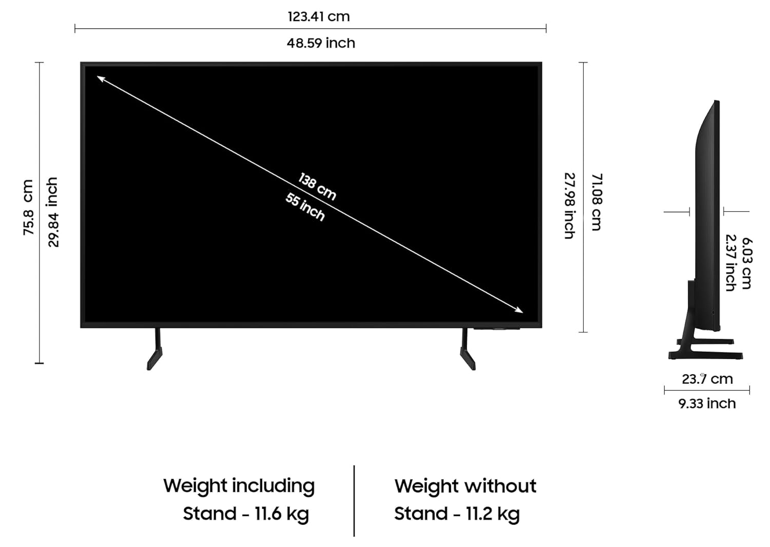 Samsung 138 cm (55 inches) 4K Ultra HD Smart LED TV UA55DU7700KLXL