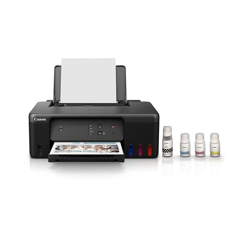 Canon PIXMA MegaTank G1730 Single Function (Print only) Inktank Color Printer with Small Size Ink Bottles for Home/Office