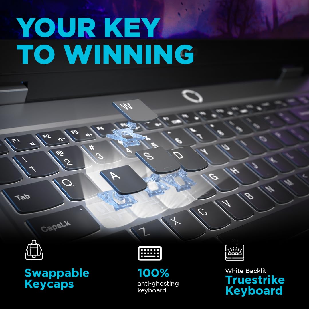 Lenovo LOQ AMD Ryzen 5 7235HS | NVIDIA RTX 3050 6GB (16GB RAM/512GB SSD/144Hz Refresh Rate/15.6" (39.6cm)/Windows 11/Office Home 2024/3 Mon. Game Pass/Grey/2.4Kg), 83JC00LRIN AI Gaming Laptop