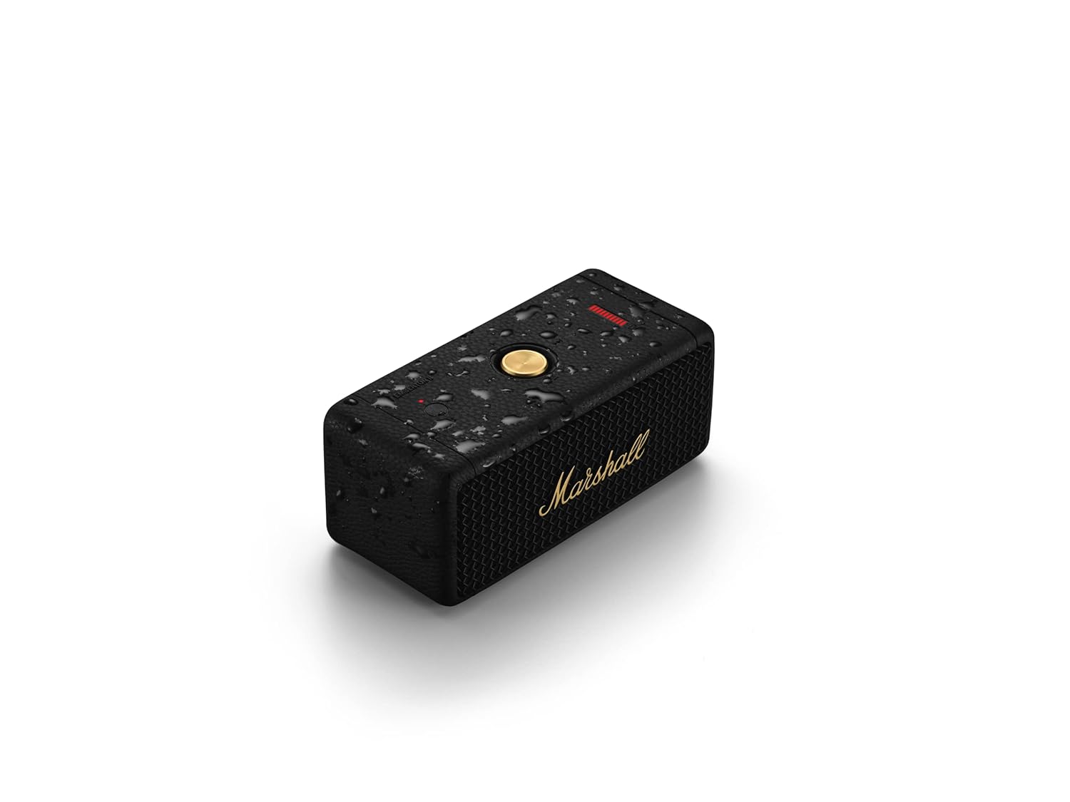 Marshall Emberton II 20 W Wireless Bluetooth Portable Outdoor Speaker (Black &amp; Brass)