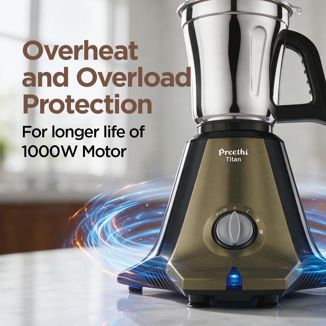 Preethi Titan 1000 Watts Mixer Grinder