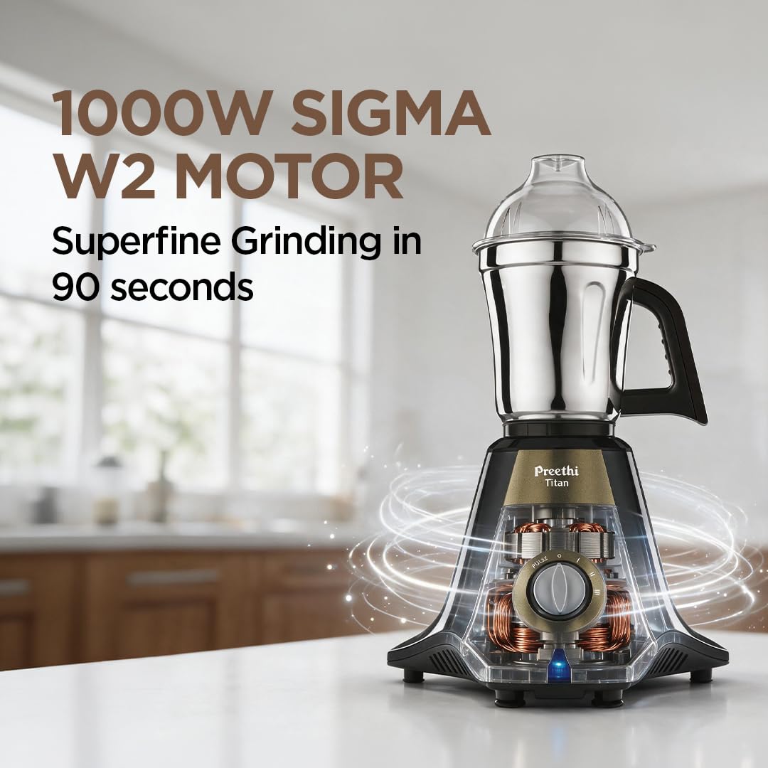 Preethi Titan 1000 Watts Mixer Grinder