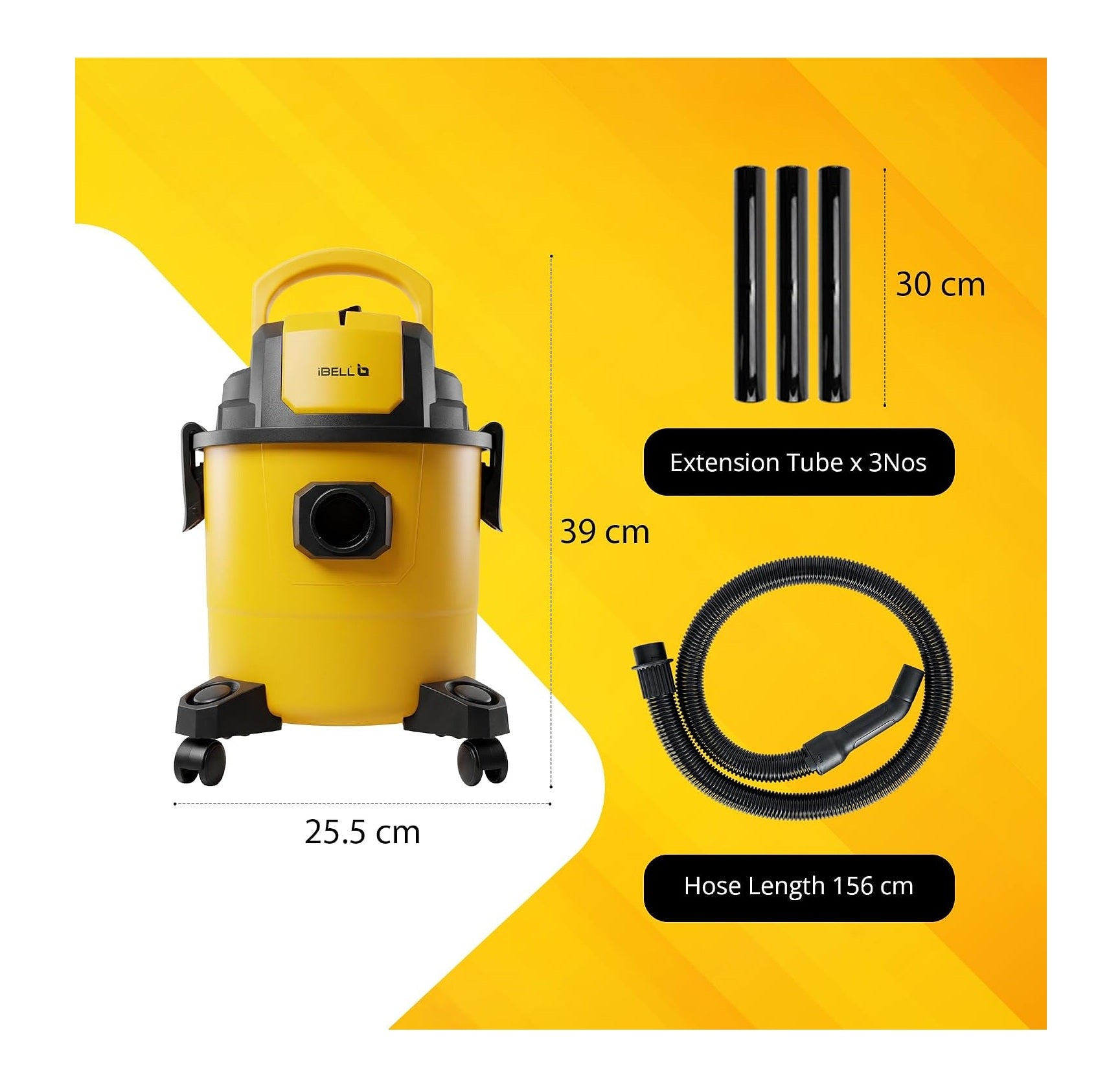 iBELL AeroVac150 Wet & Dry Vacuum Cleaner