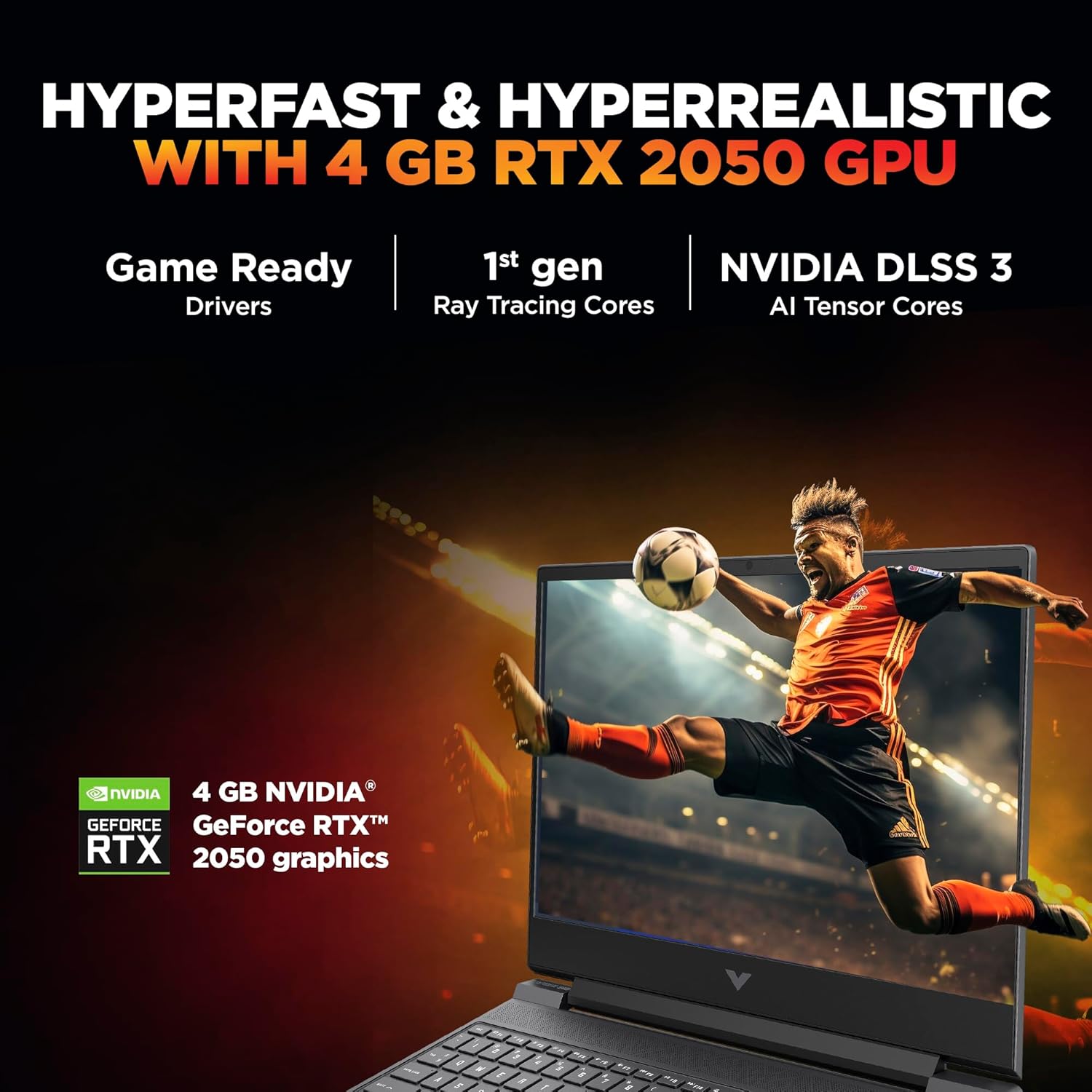 HP Victus, 13th Gen Intel Core i5-13420H, 4GB RTX 2050, 16GB DDR4 (Upgradeable) 512GB SSD, 144Hz, IPS, 300 nits, FHD, 15.6''/39.6cm, Win11, M365* Office24, Mica Silver, 2.3kg, fa2703tx Gaming Laptop