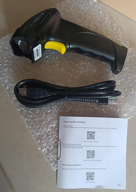 Wepsol Hooks Scania Scanner 760H Barcode Scanner (1) - USB Cable, Compatible with ECR, Wep Product, Touch POS, Computer