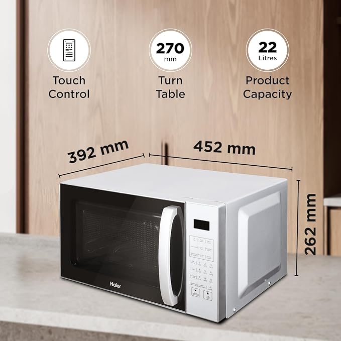 Haier 22L Convection Microwave Oven with KIDS Special Recipes HIL2201CSSH