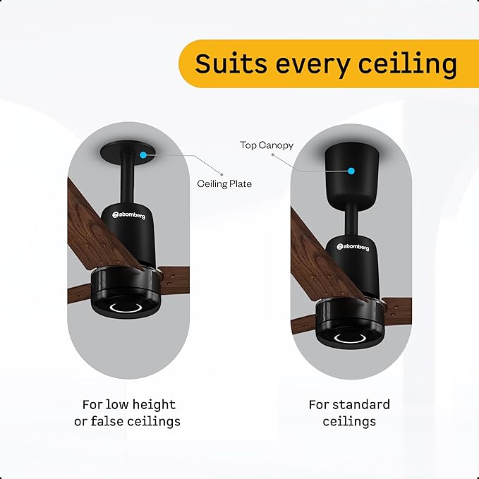 atomberg Renesa Elite Smart 1200mm BLDC Ceiling Fan with IoT &amp; Remote Control | 5 star | High Air Delivery with Moonbeam LED Light | New Sleek Design | Newly Launched | 3 Year Warranty|Pearl White