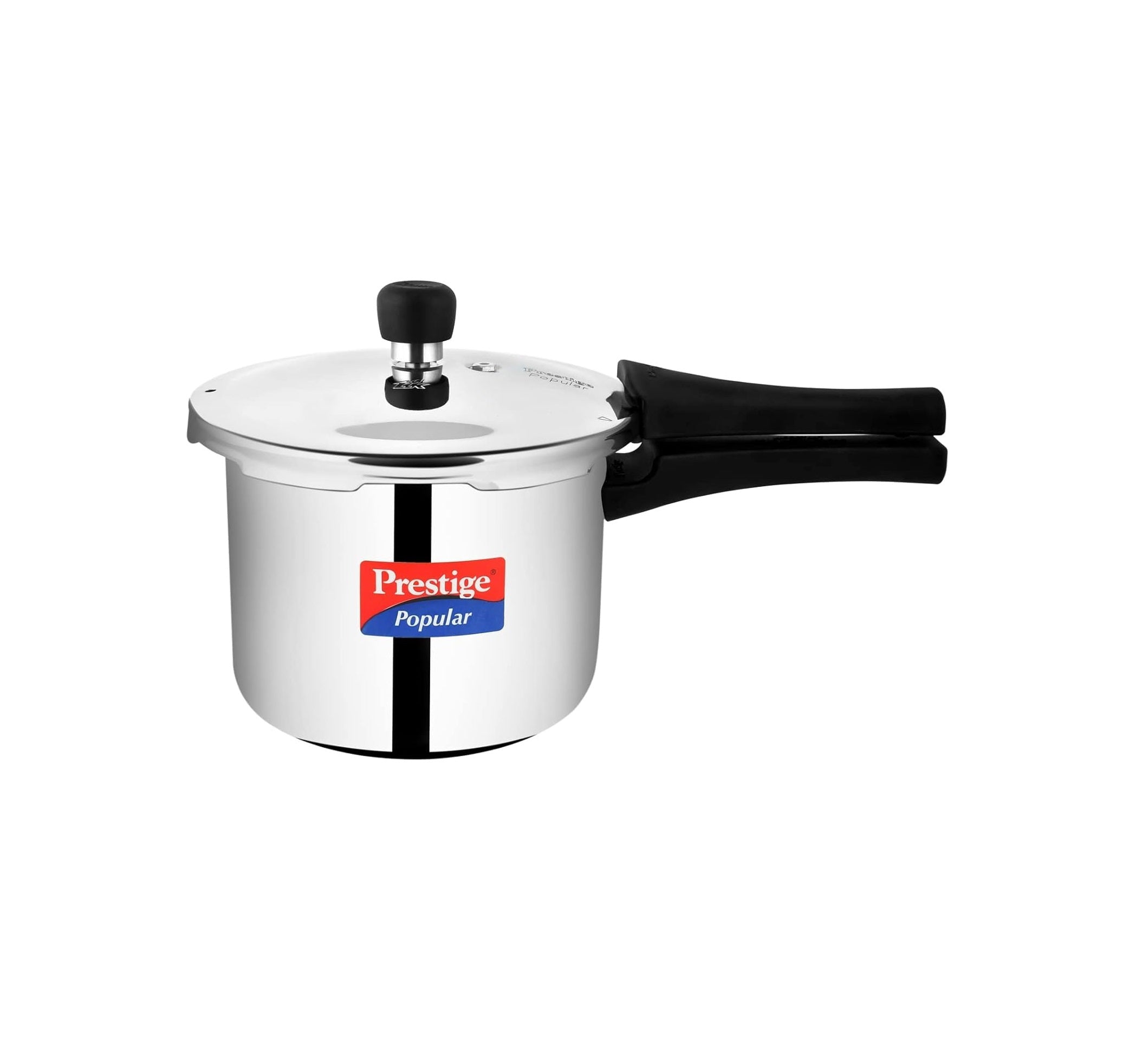Prestige Popular Stainless Steel Outer Lid Pressure Cooker, 3 Litres, Silver