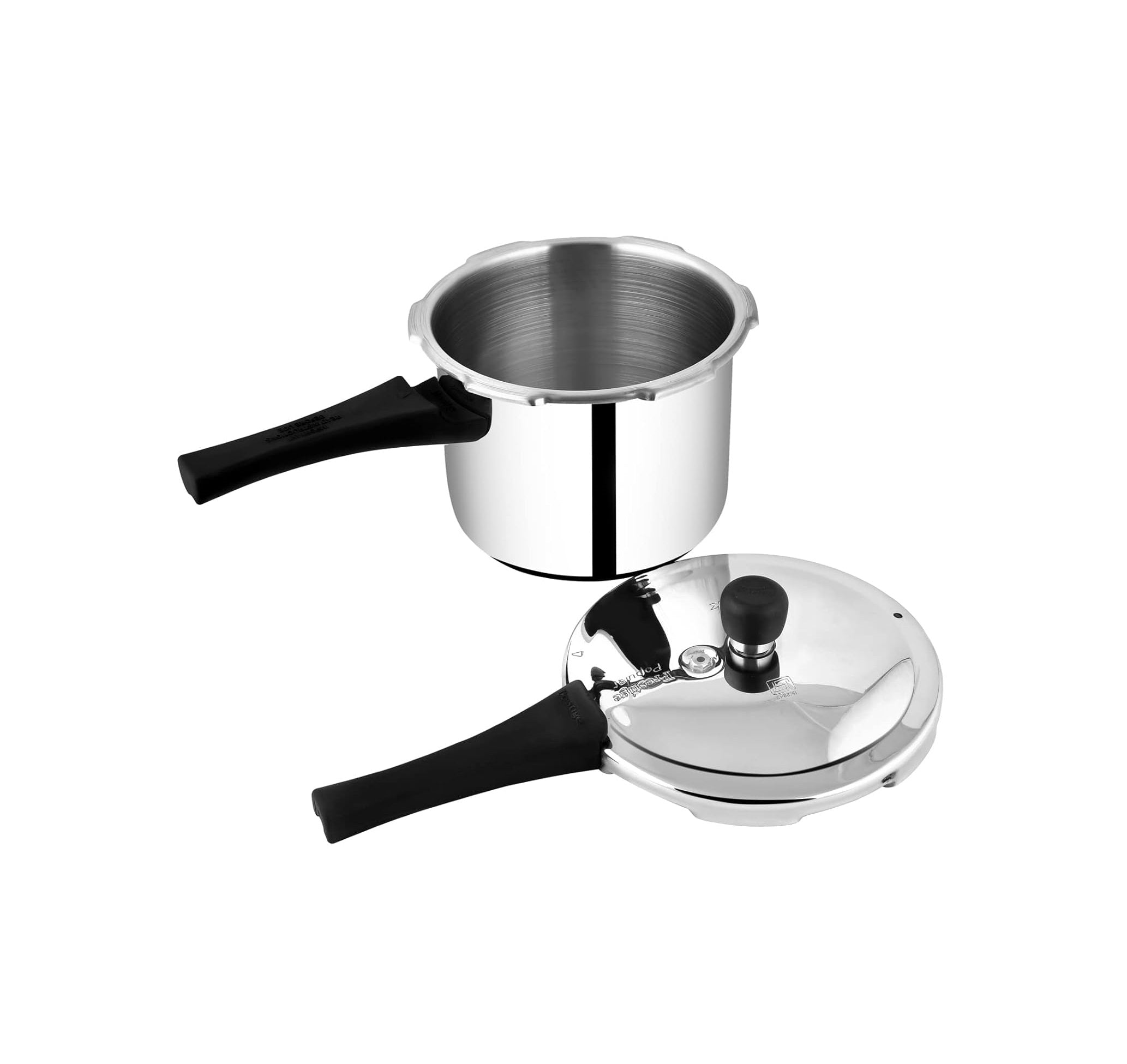 Prestige Popular Stainless Steel Outer Lid Pressure Cooker, 3 Litres, Silver