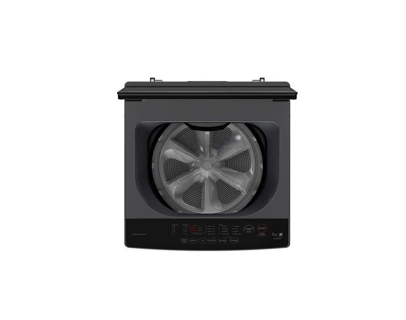 TOSHIBA 7 KG Fully Automatic Top Load Washing Machine (AW-K801A-IND(SG), Silver)