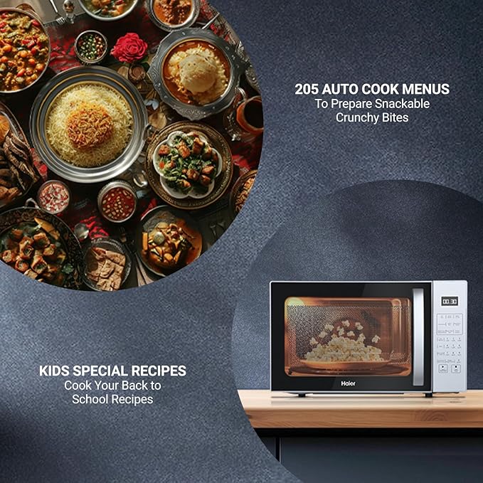 Haier 22L Convection Microwave Oven with KIDS Special Recipes HIL2201CSSH